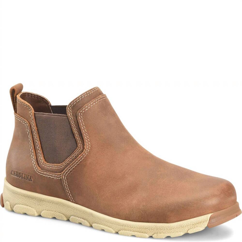 NEW CAROLINA men's romeo aluminum toe work shoe in brown